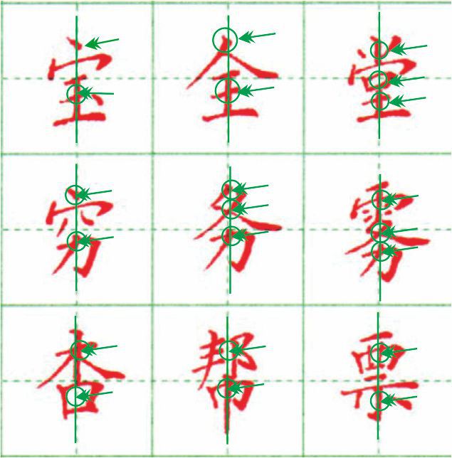 汉字结构规律斜中取正,左右结构的字书写八大规律