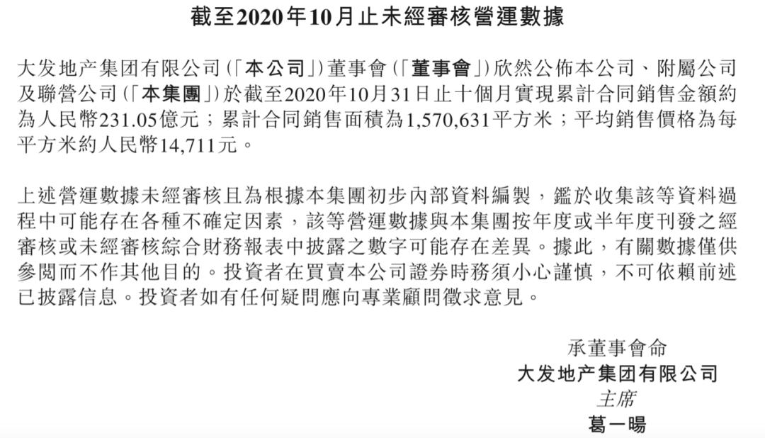 大发地产西南区域,大发地产最新情况