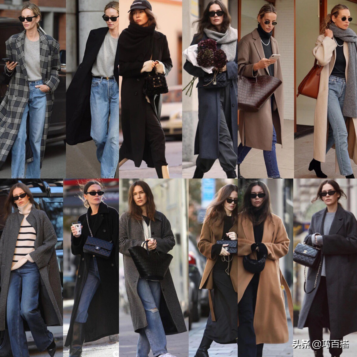 长款黑色羽绒服外套怎么搭配好看,长款外套怎么搭配好看
