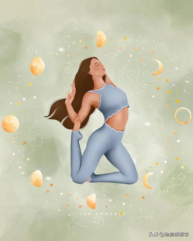 ins瑜伽漫画图片,瑜伽小人唯美漫画