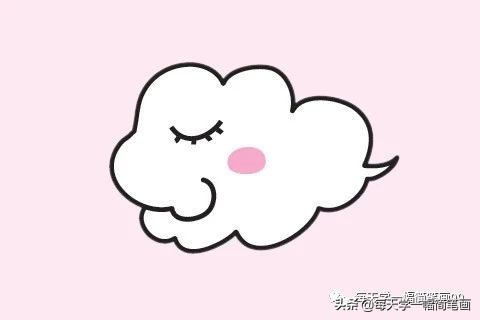 各种各样的云朵幼儿简笔画,简笔画云朵涂什么颜色好看