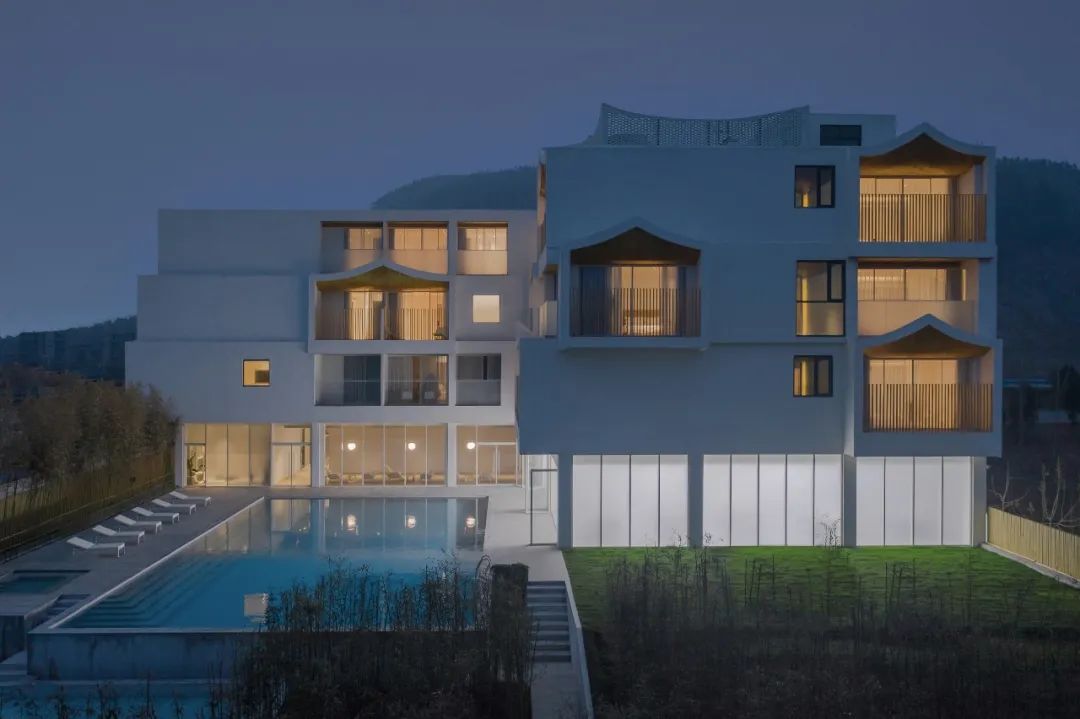 两亩地民宿设计方案效果图,乡村两层排屋民宿设计