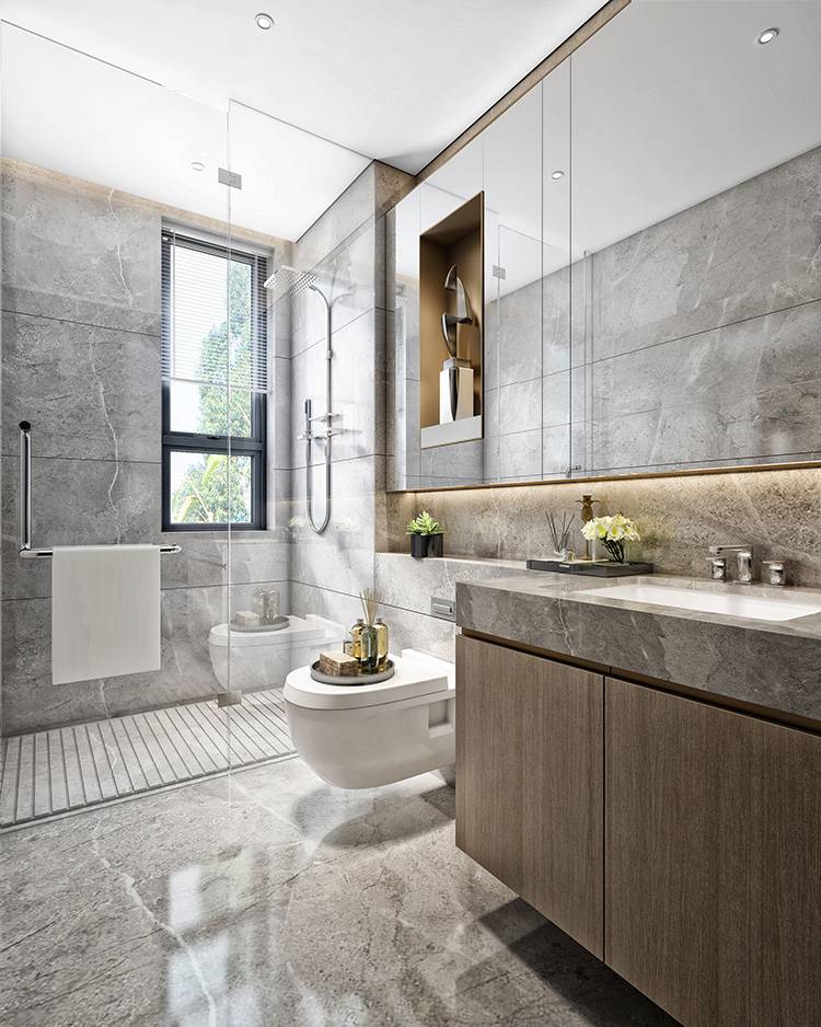 卫生间洗衣机晾衣房一体设计,卫生间干湿分离洗衣间效果图