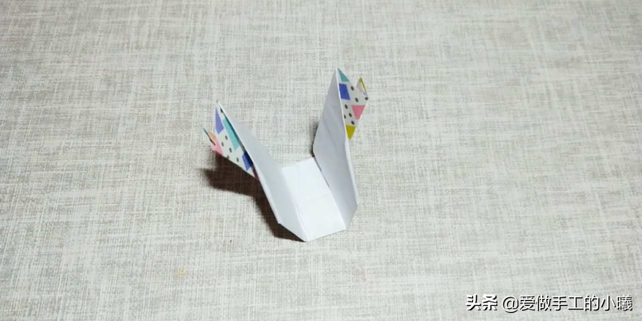 折纸小狗立体折纸模板,折纸立体组合画作品