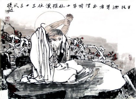 佛教十八罗汉都是修成正果的凡人,十八罗汉中迦叶尊者图片