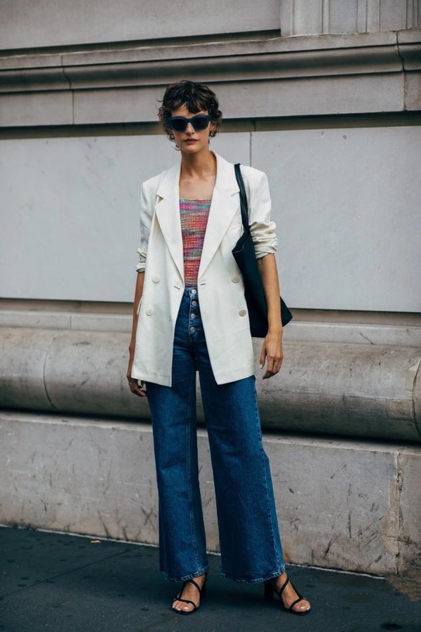 西装风衣时尚大气上档次,白西服穿搭高级春季