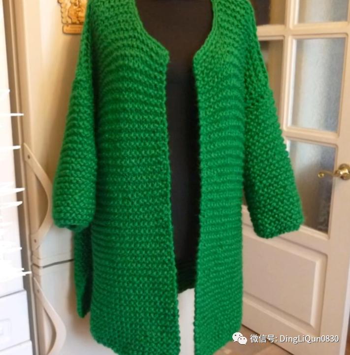 春秋针织女装长款开衫外套,加肥加大针织开衫外套长款