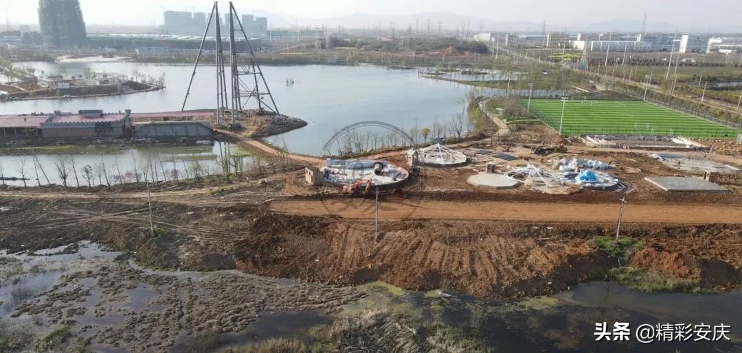 航拍张湖公园！实探欢乐世界！摩天轮，大摆锤等项目新进展曝光