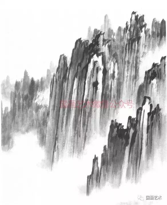 山水画基础技法山石,墨香书画轩山水画技法视频