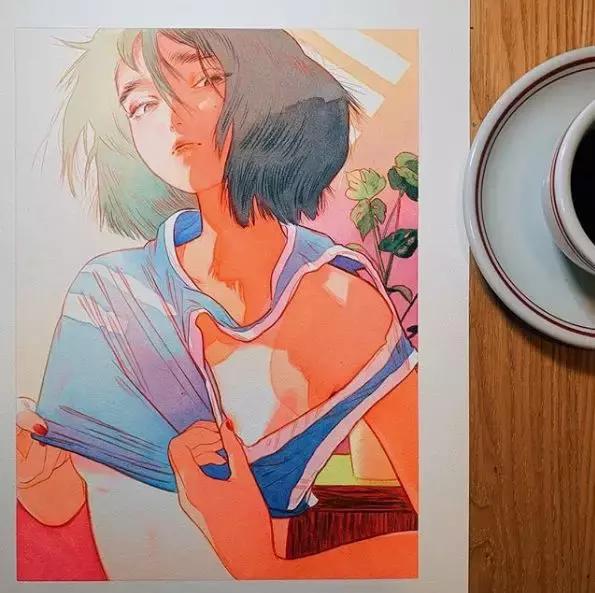 不务正业、跳钢管舞的她靠画羞羞画撩到46万粉丝,画作撩性格酷