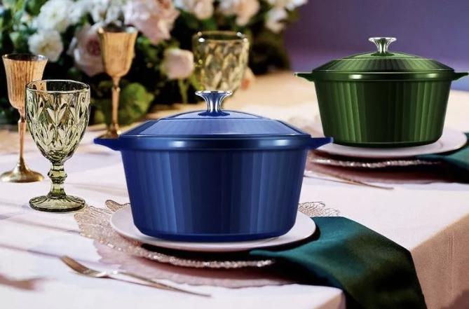 德国原装进口双立人珐琅锅做饭,法国原单铸铁珐琅锅