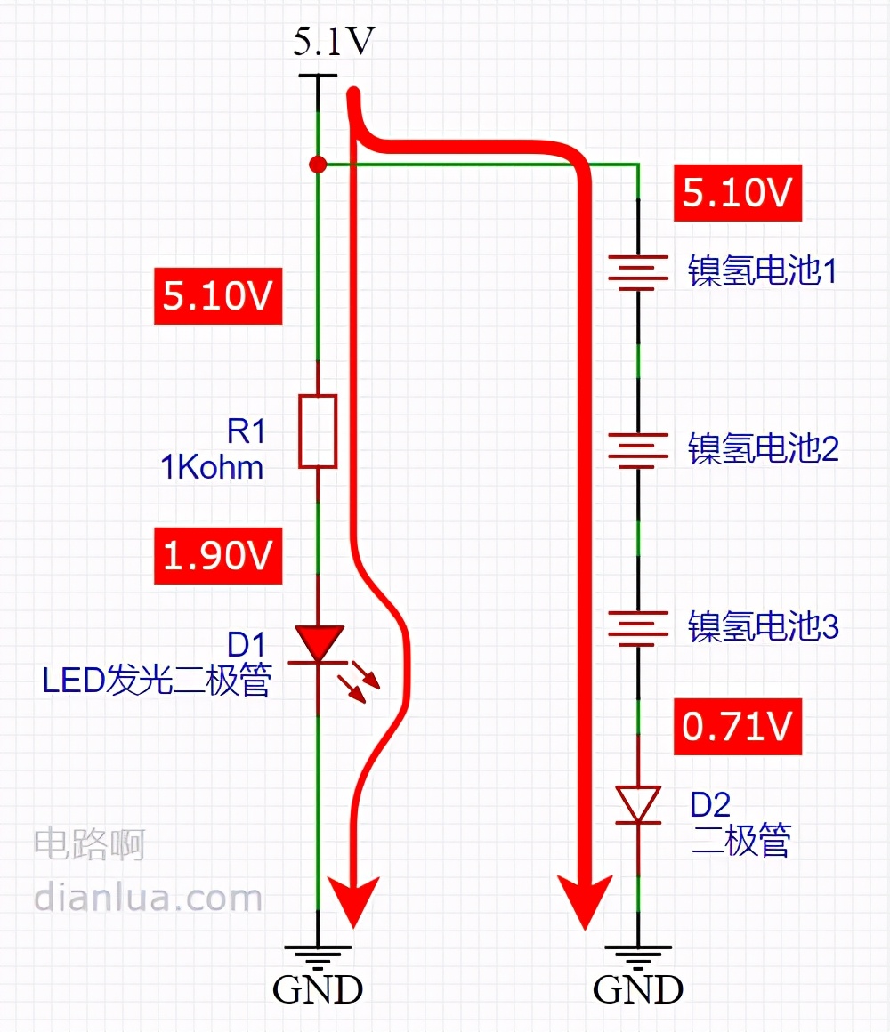 最简单的2.4伏镍氢电池充电电路,尼康镍氢充电器拆解