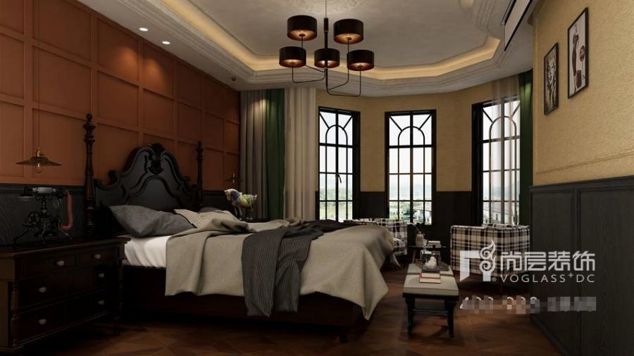 昆山400平新中式别墅装修,昆山别墅客厅装修效果