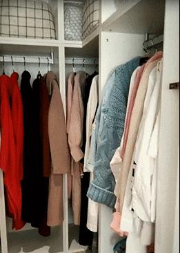 60㎡小屋，我们收了482件衣服，186双鞋子，412本书……