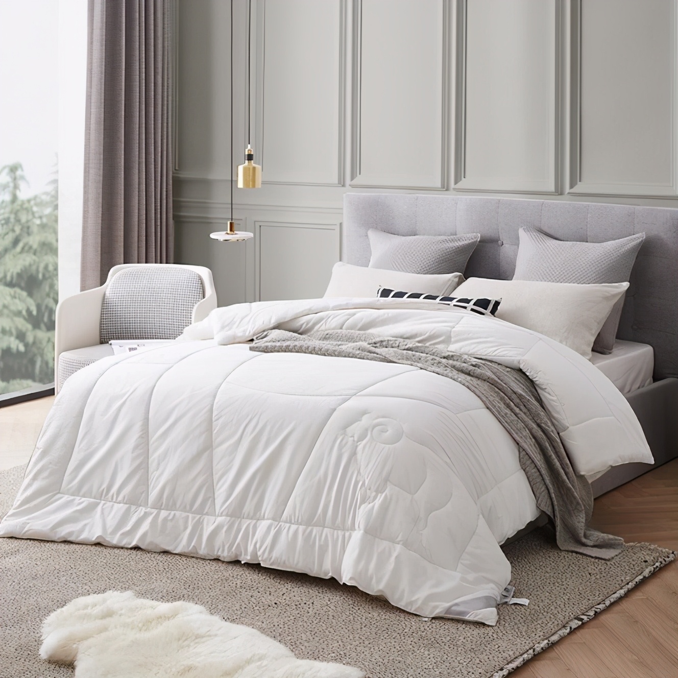 网易严选100%澳洲羊毛被持久保暖,网易严选澳洲轻暖羊毛春秋被