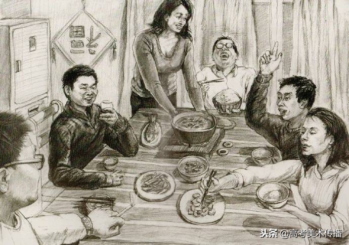 场景速写优秀案例赏析,场景速写命题创作照片