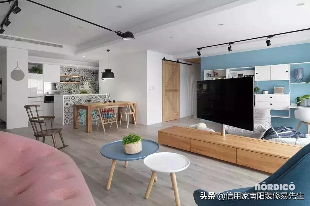 108平横厅客厅餐厅一体装修实景图,48种客餐厅设计总有一款适合你