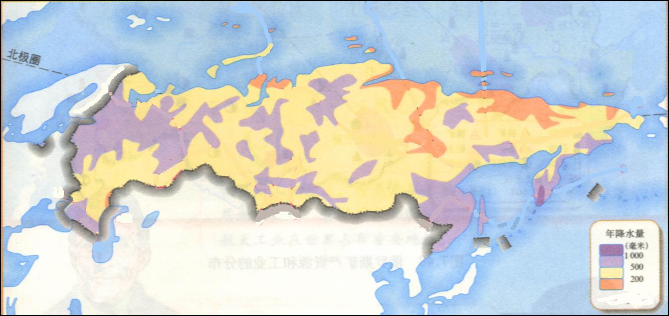 恶劣天气的俄罗斯人,俄罗斯气候分布图