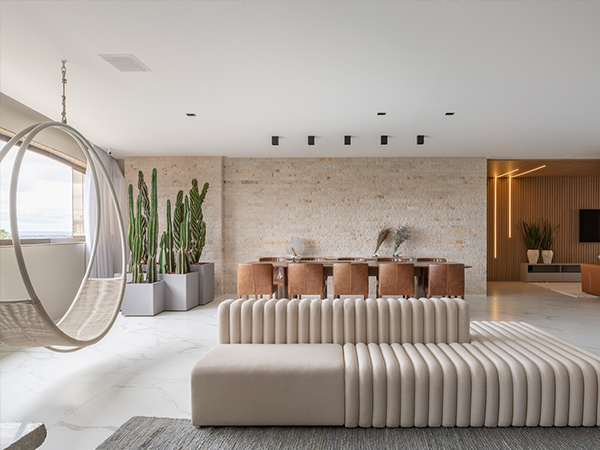 异形房户型设计,两边无采光的狭长型房子如何设计