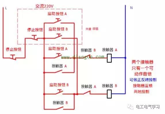 交流接触器1210与1810怎么接线,cjt1-10交流接触器实物接线图解