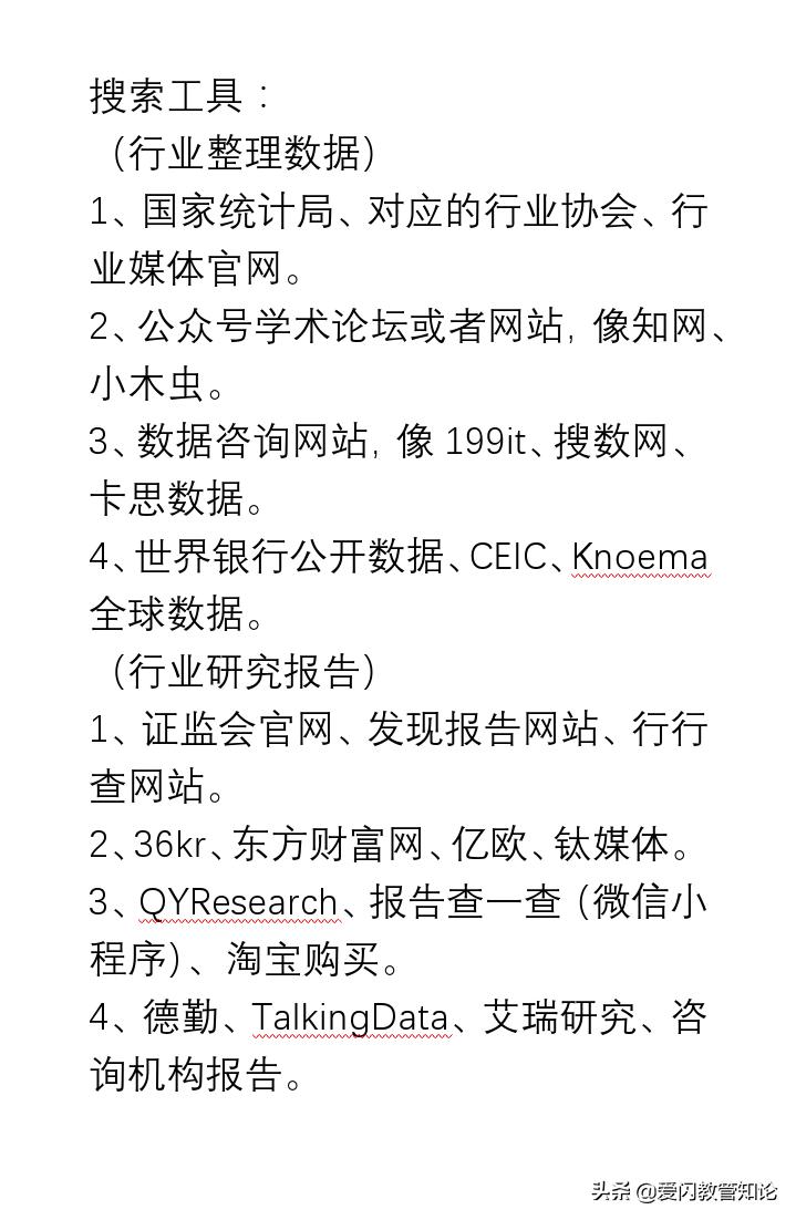 爱市拓:如何一周时间速摸清某个行业