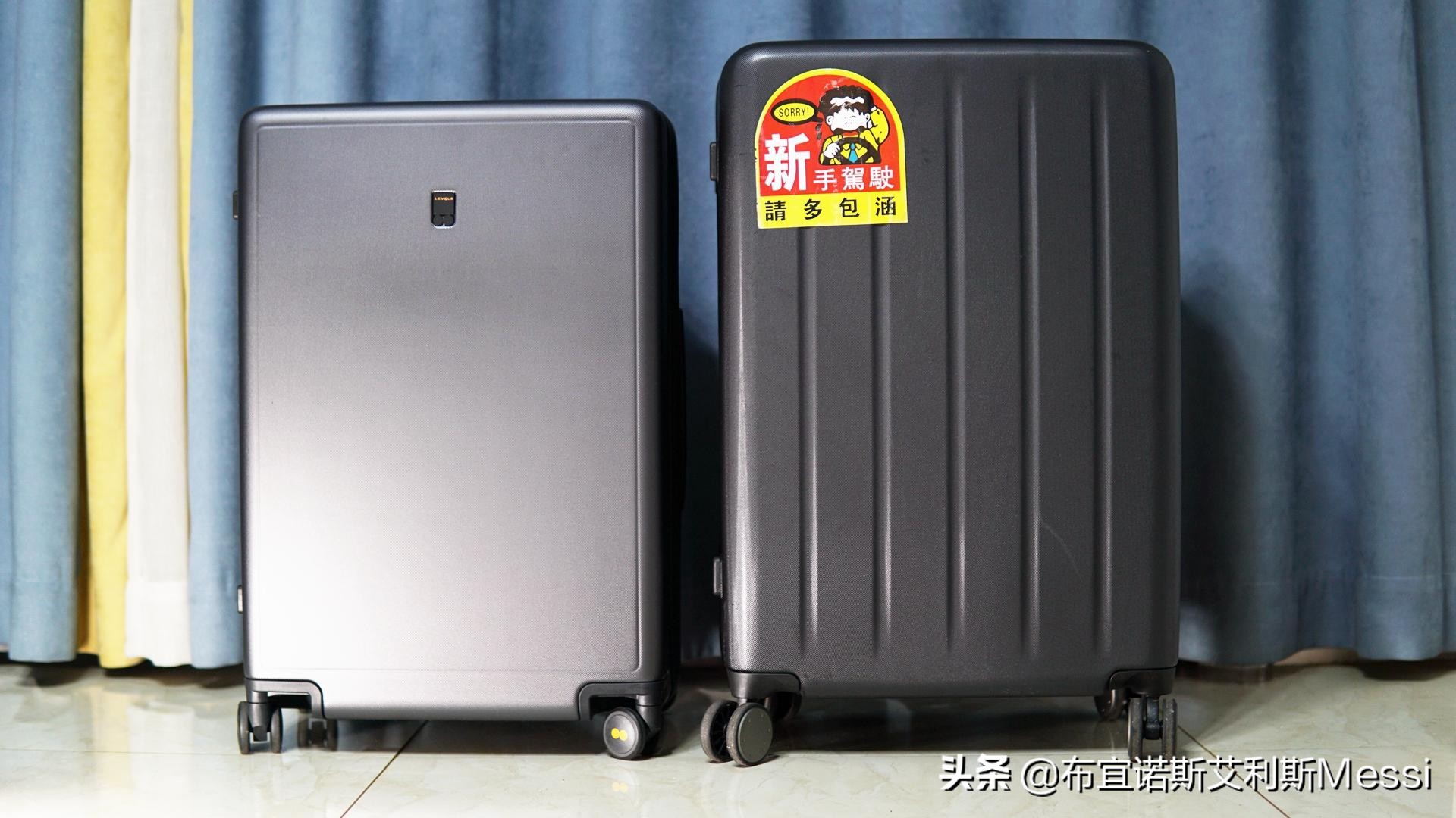 地平线8号行李箱和小米90分行李箱,地平线行李箱与小米行李箱对比