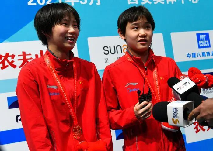 十四运会跳水比赛花絮,十四运跳水测试赛礼仪采访