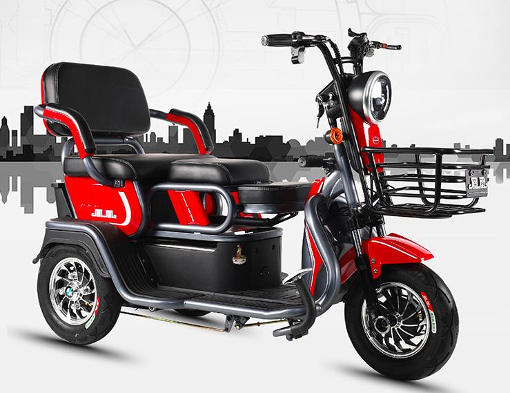 电动三轮车接送俩孩子上学专用,小型成人电动三轮车最新款