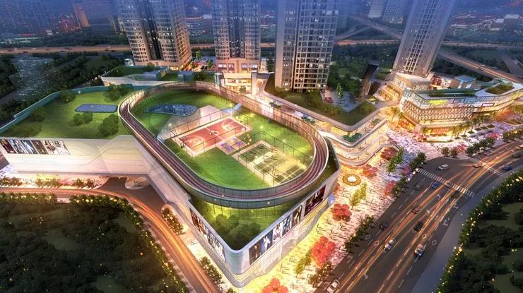 购物中心跑步,在购物广场里跑酷