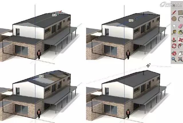 sketchup照片结合数据建模,sketchup建模教程房子不用cad