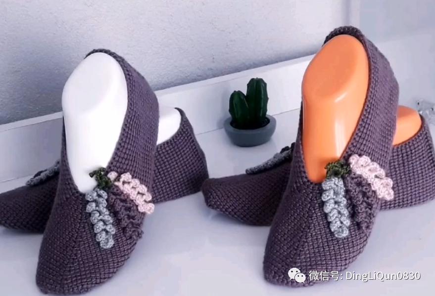 波西米亚风手工编织鞋子,针织作品50款