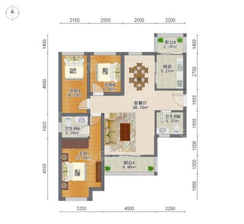 福田花园100平方多少钱,福田区红树林海景花园