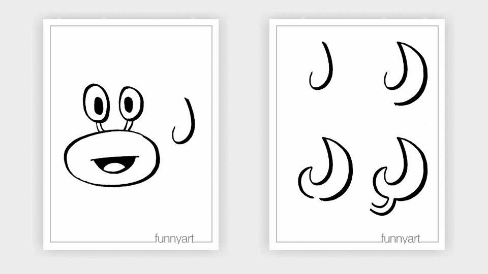 幼儿园画螃蟹最简单画,国画怎么画螃蟹视频教程