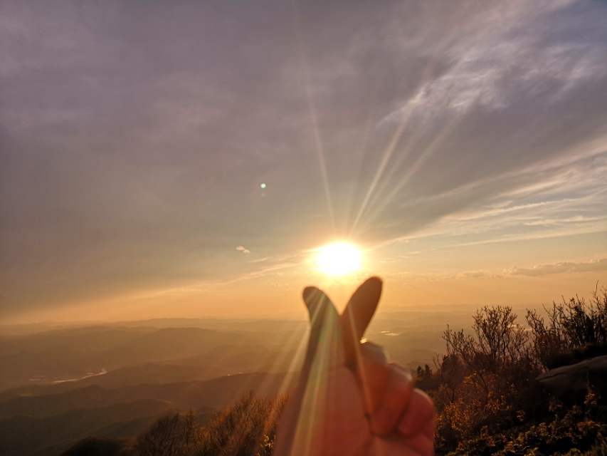 新宾岗山日出,新宾岗山的雪景