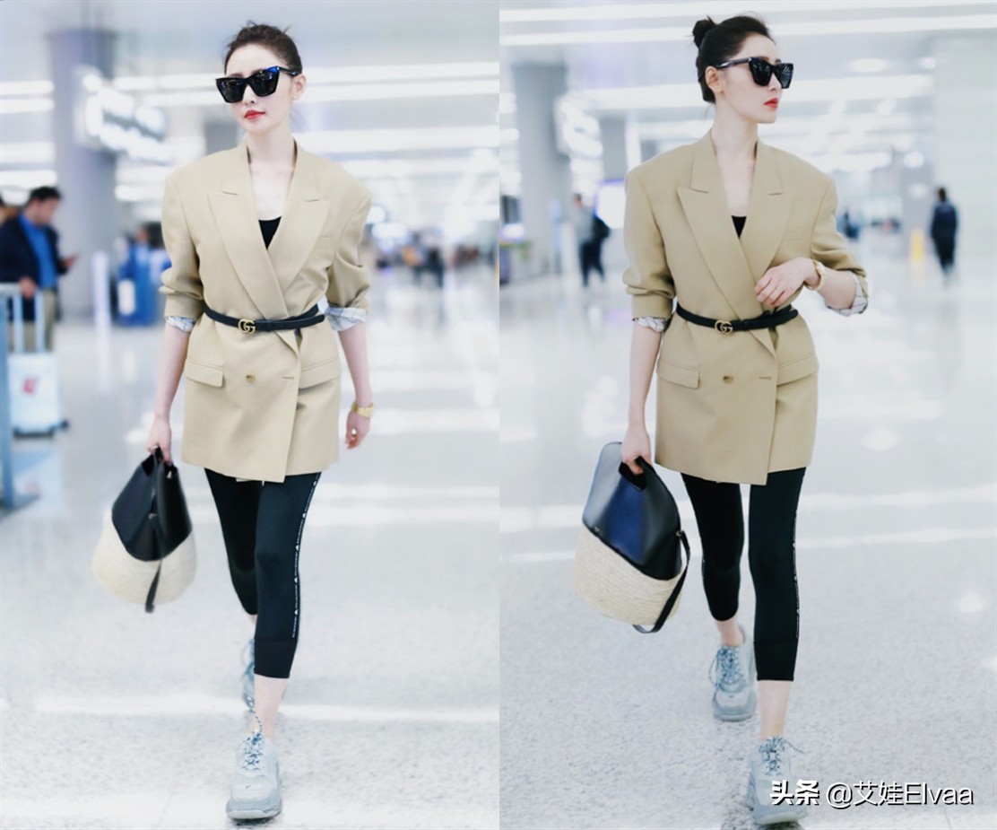 张天爱西装泳衣凸显时尚,张天爱穿衣显瘦简洁大方更显高