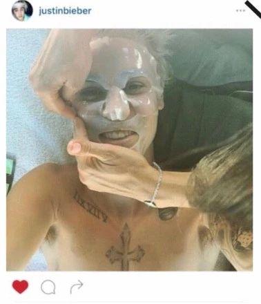 贾斯丁比伯推荐面膜,贾斯汀比伯洗脸用的什么产品