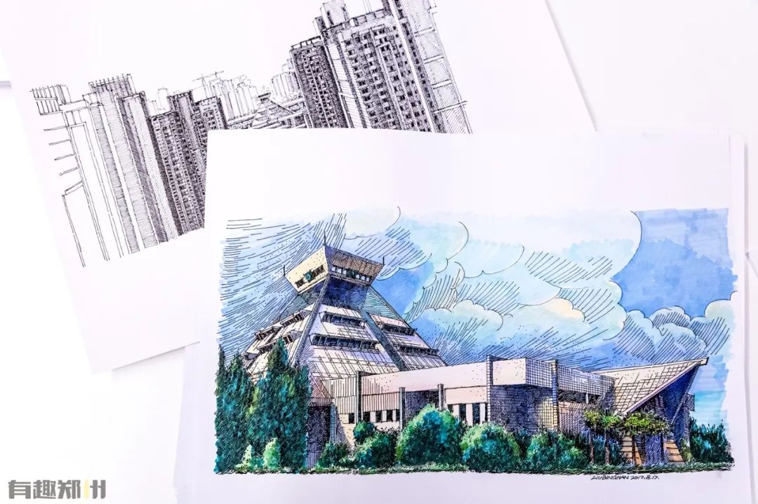80后设计师用400张手绘，定格郑州记忆