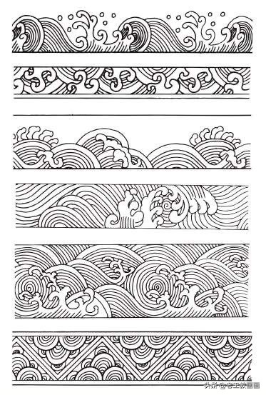 ai传统水波纹纹样,ps水波纹传统纹样制作