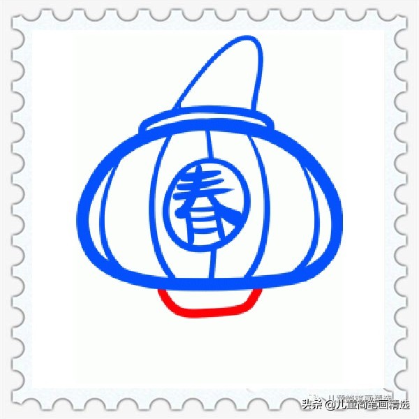 简笔画灯笼的画法,画灯笼简笔画的教程
