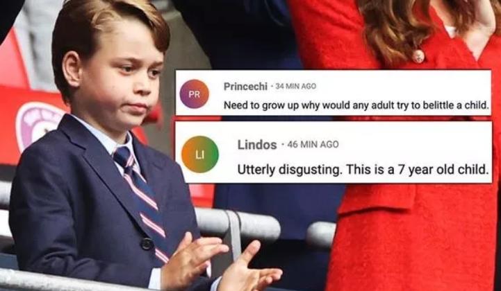 乔治王子最新近况,乔治被球迷讽刺