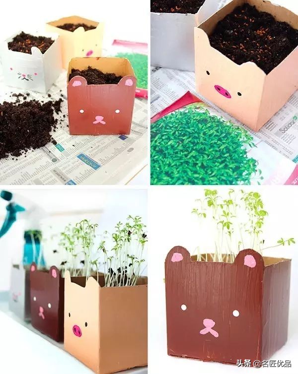 亲子手工牛奶盒,牛奶盒子可操作的手工