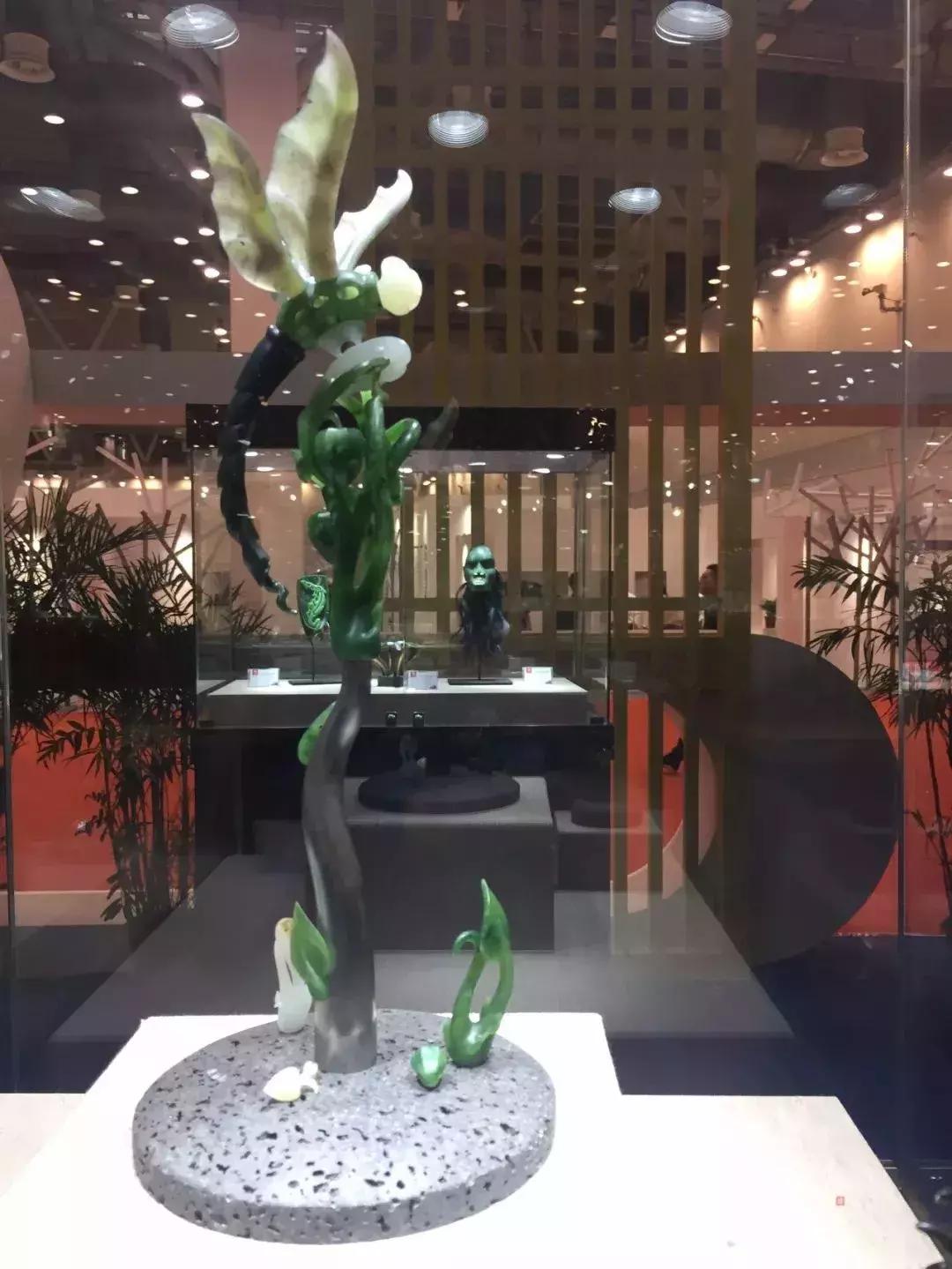 十三届子冈杯玉雕,子冈杯玉雕作品展现场