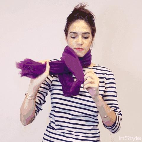 围巾的各种围法新手,20种最实用的围巾围法