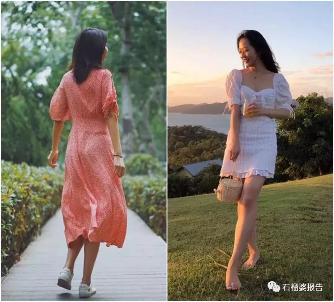 穿上它就不需要P图,这条短袖连衣裙真实爱上