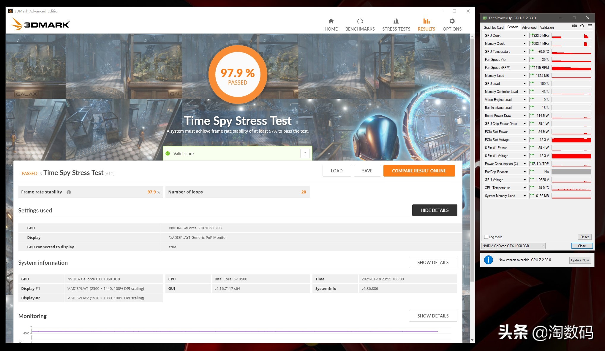 1060新版鲁大师显卡跑17万多,gtx1060显卡鲁大师跑分多少