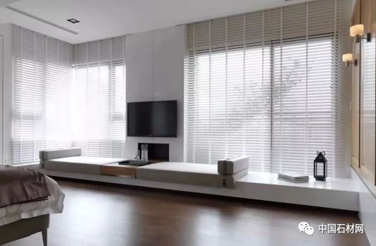 大理石飘窗质感,极简轻奢飘窗大理石