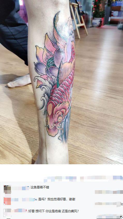 适合男士遮盖腹部白癜风的纹身,山东白癜风纹身遮盖