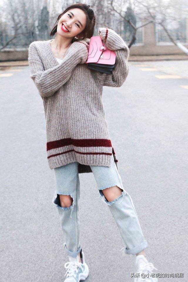 唐艺昕红毯运动鞋,唐艺昕休闲鞋