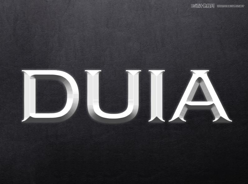 ps银色金属p成黑色金属,金属字体ps教程视频