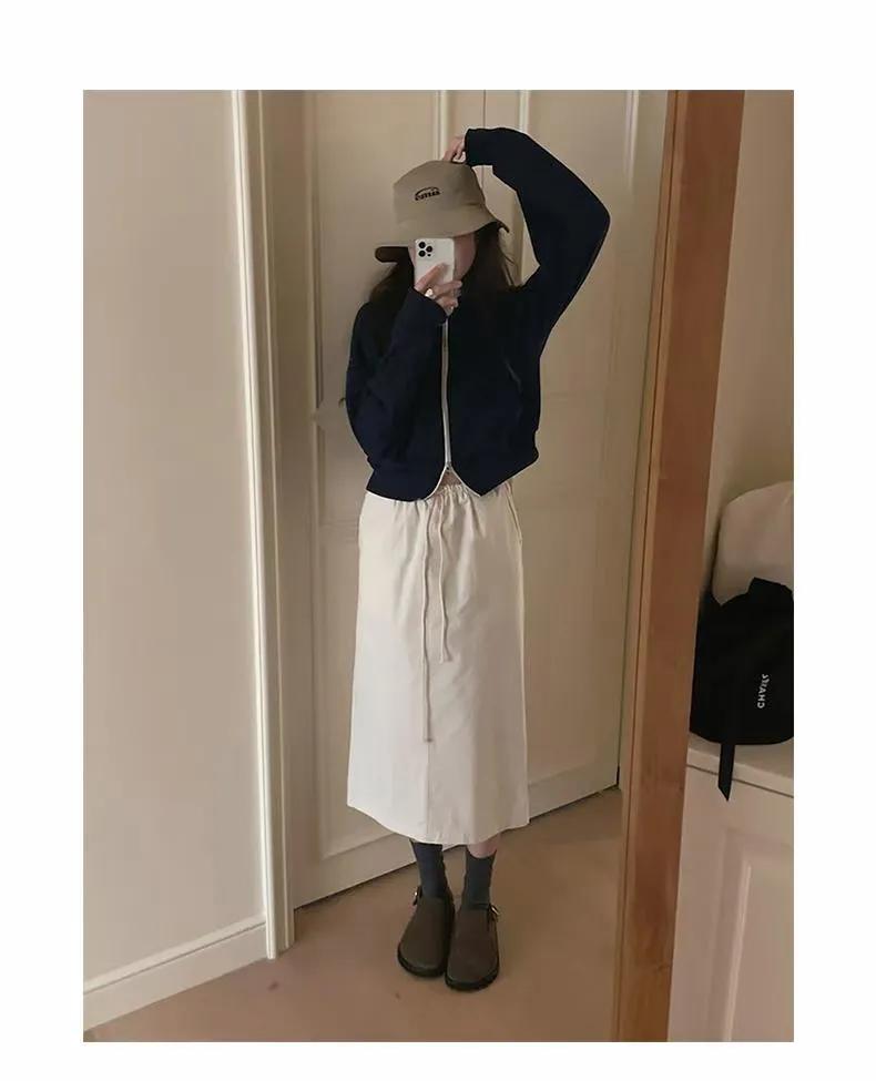 女士高档洋气显瘦直筒毛料半身裙,显瘦直筒半身裙